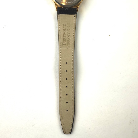 Portfolio/ Tiffany & Co.  Men's 18K/ Stainless Steel Swiss Made Watch 34mm - Picture 3 of 6
